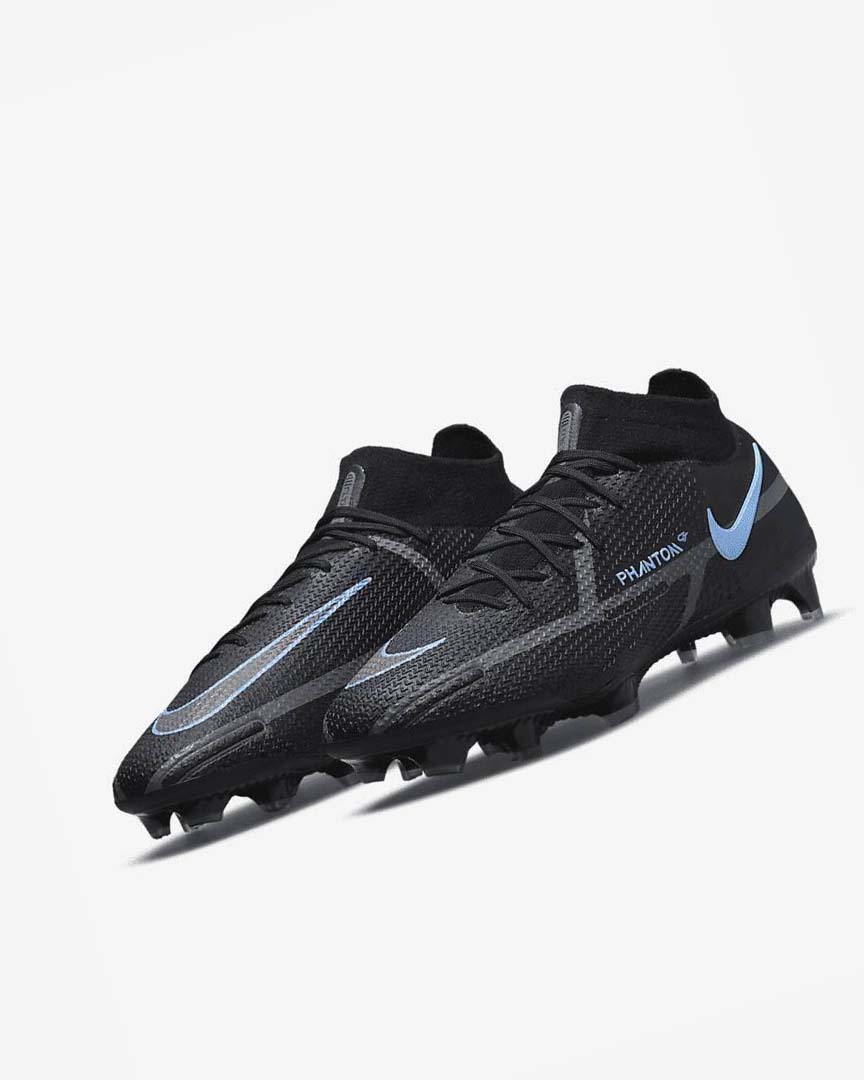 Tenis Futbol Nike Phantom GT2 Dynamic Fit Elite FG Hombre Negras Gris Negras | CR5347