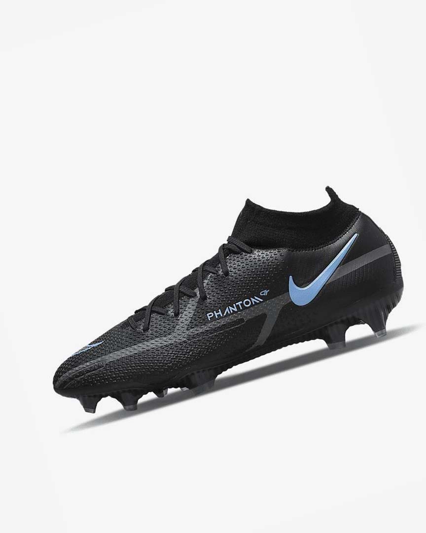 Tenis Futbol Nike Phantom GT2 Dynamic Fit Elite FG Hombre Negras Gris Negras | CR5347