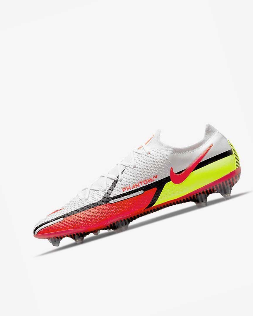 Tenis Futbol Nike Phantom GT2 Elite FG Hombre Blancas Negras Rojas Claro | CR2964