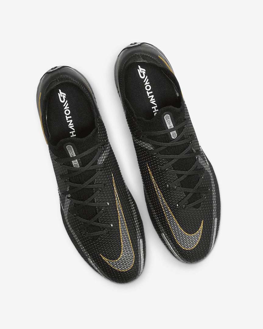 Tenis Futbol Nike Phantom GT2 Elite SG-Pro AC Mujer Negras Metal Doradas Metal Plateadas Metal Gris Oscuro | CR2302