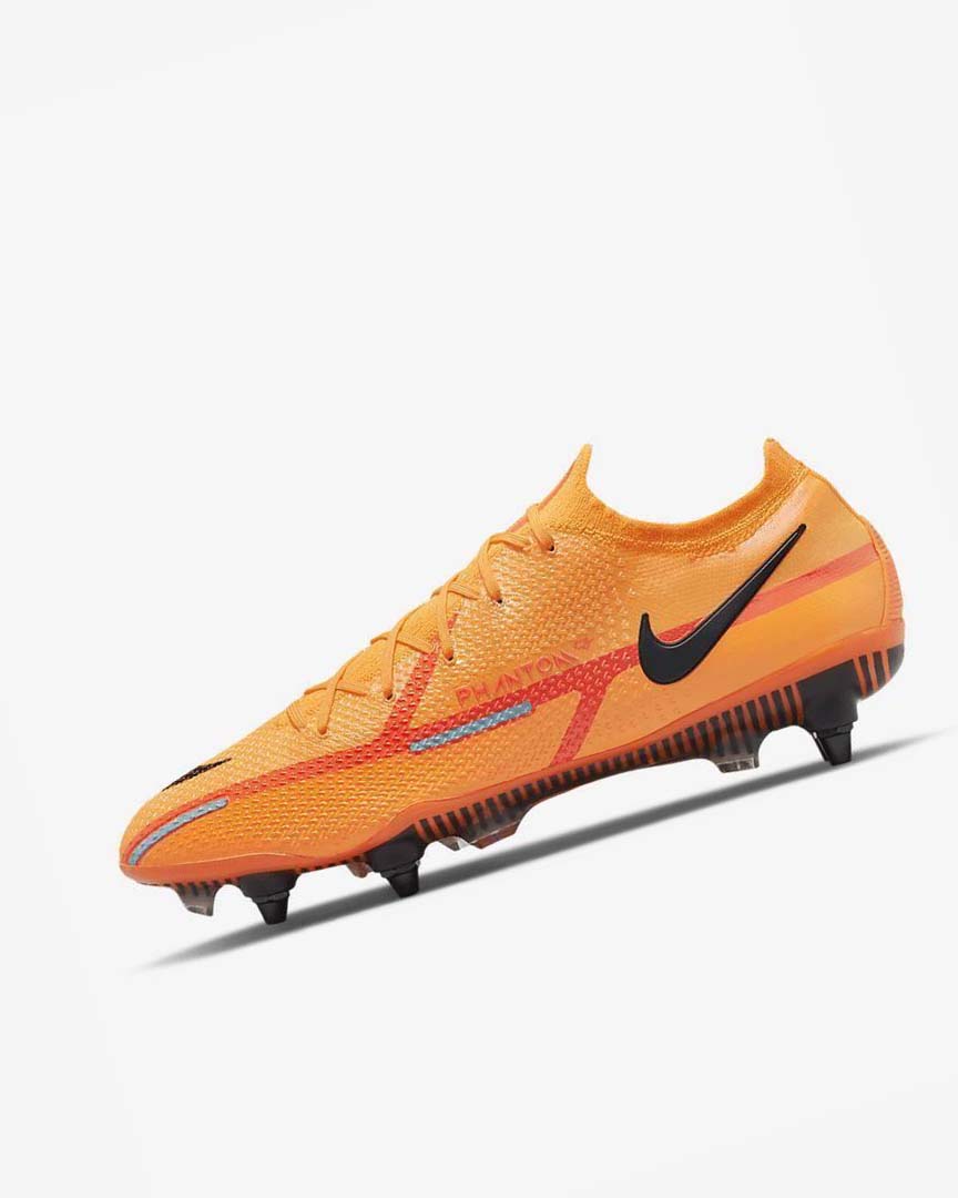 Tenis Futbol Nike Phantom GT2 Elite SG-Pro AC Hombre Naranjas Naranjas Rojas Claro Negras | CR5453