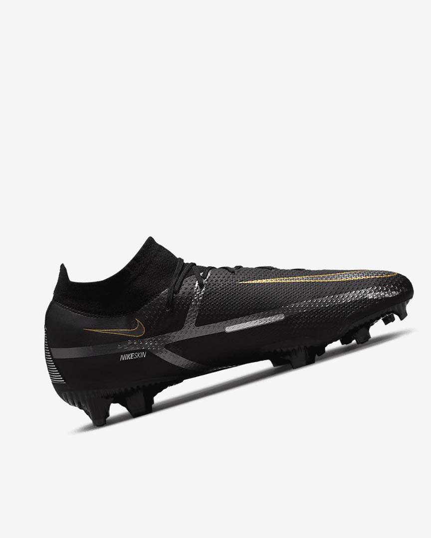 Tenis Futbol Nike Phantom GT2 Pro Dynamic Fit FG Mujer Negras Metal Doradas Metal Plateadas Metal Gris Oscuro | CR2254