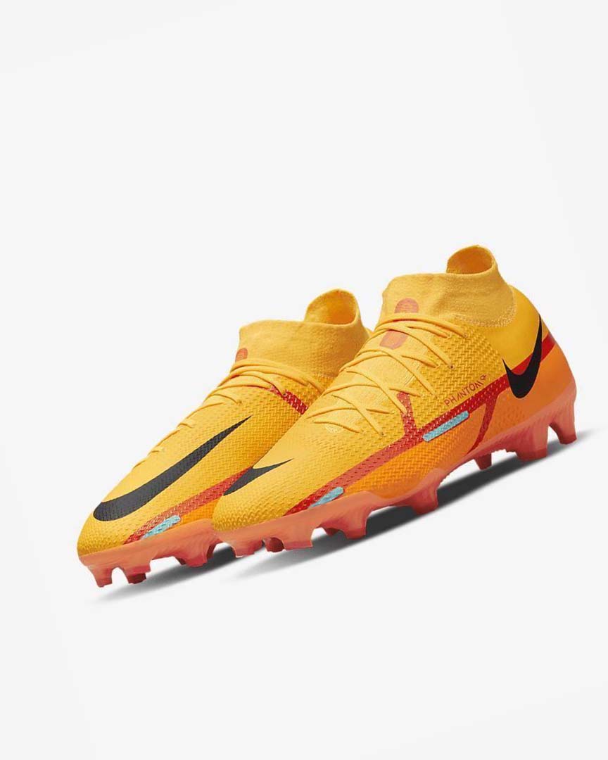 Tenis Futbol Nike Phantom GT2 Pro Dynamic Fit FG Hombre Naranjas Naranjas Rojas Claro Negras | CR5328