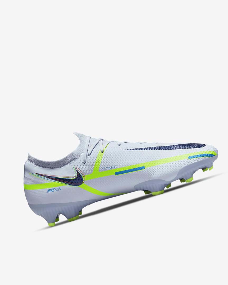 Tenis Futbol Nike Phantom GT2 Pro FG Mujer Gris Azules Claro Azules | CR2819