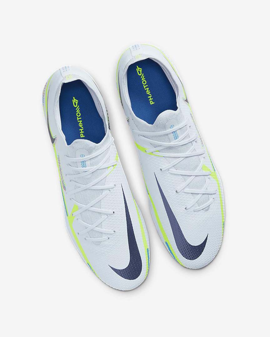 Tenis Futbol Nike Phantom GT2 Pro FG Mujer Gris Azules Claro Azules | CR2819