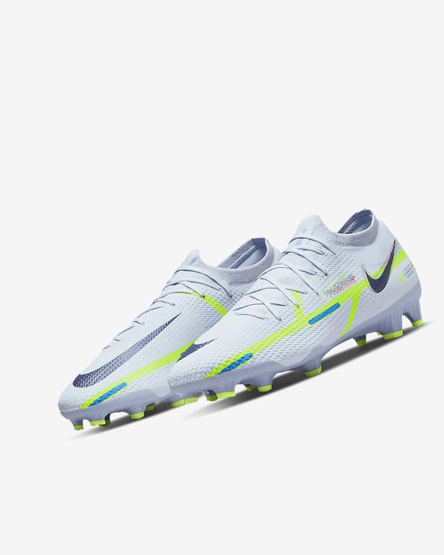 Tenis Futbol Nike Phantom GT2 Pro FG Mujer Gris Azules Claro Azules | CR2819