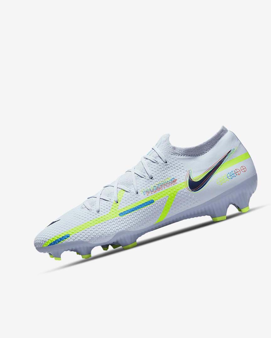 Tenis Futbol Nike Phantom GT2 Pro FG Mujer Gris Azules Claro Azules | CR2819