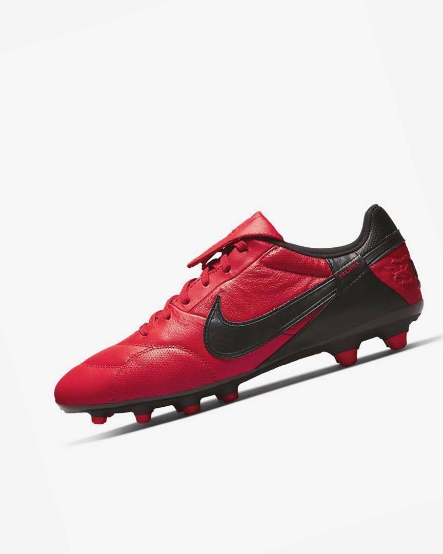 Tenis Futbol Nike The Premier 3 FG Hombre Rojas Rojas Negras | CR4649