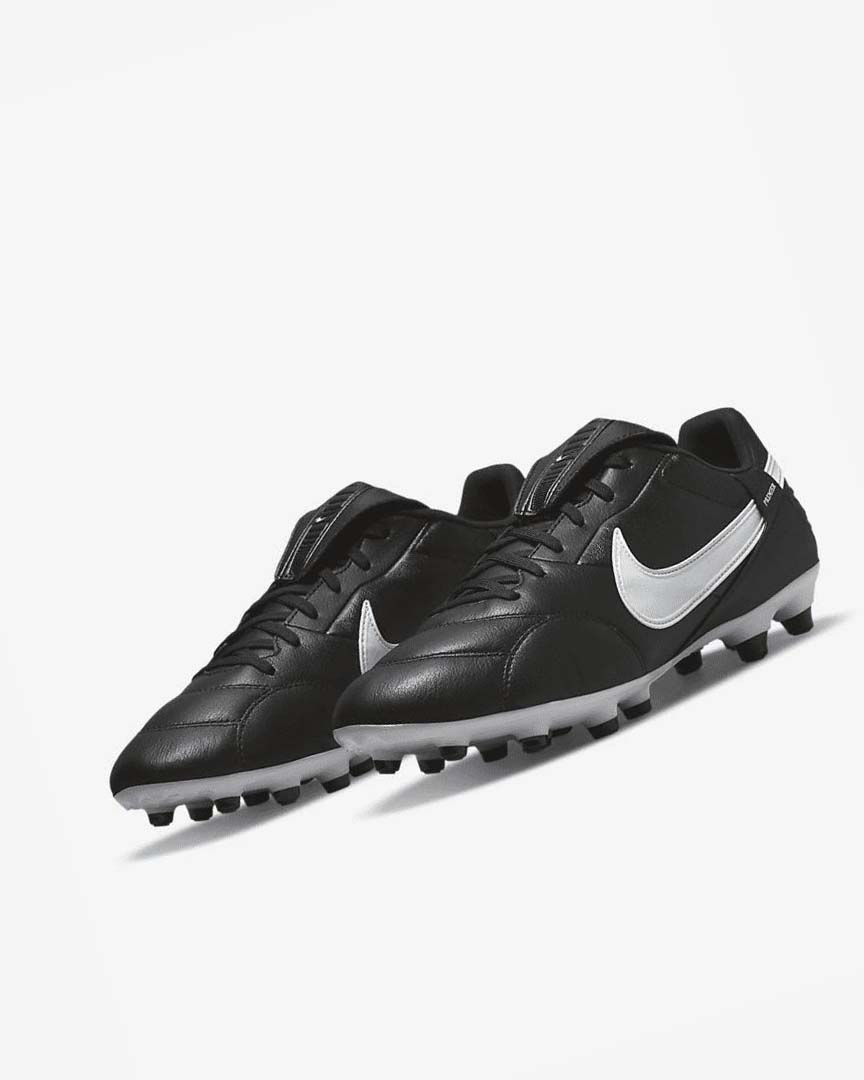 Tenis Futbol Nike The Premier 3 FG Hombre Negras Blancas | CR4960