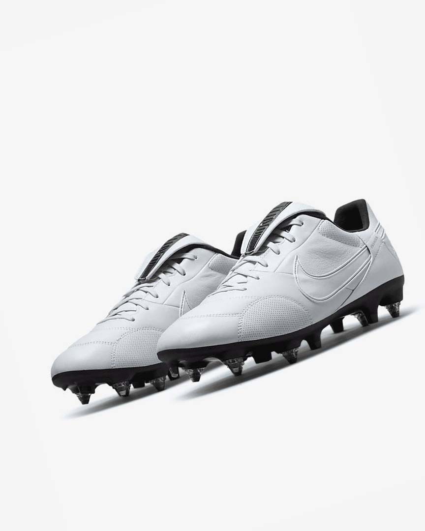 Tenis Futbol Nike The Premier 3 SG-PRO Anti-Clog Traction Hombre Plateadas Negras Metal Doradas Blancas | CR2738