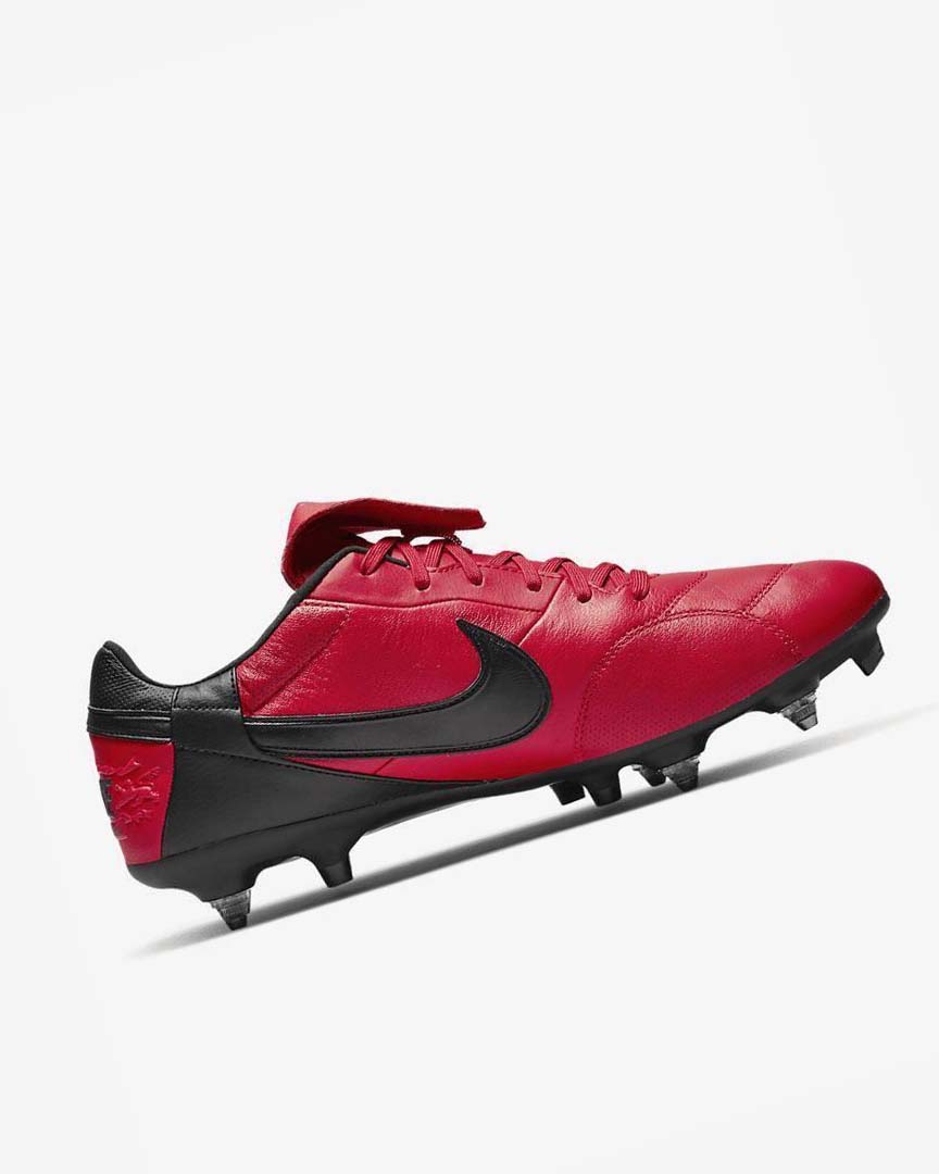 Tenis Futbol Nike The Premier 3 SG-PRO Anti-Clog Traction Hombre Rojas Rojas Negras | CR5186