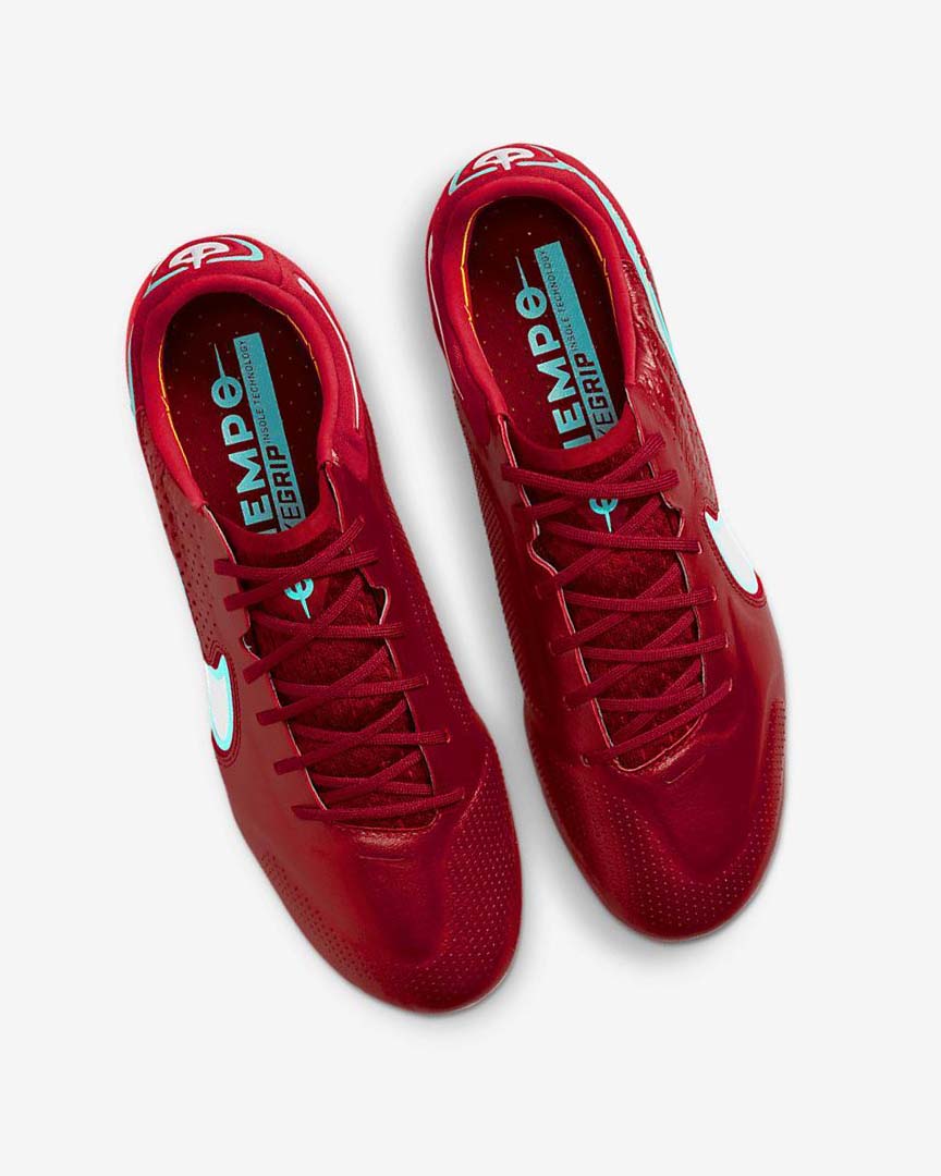 Tenis Futbol Nike Tiempo Legend 9 Elite SG-Pro AC Mujer Rojas Rojas Claro Blancas | CR1139