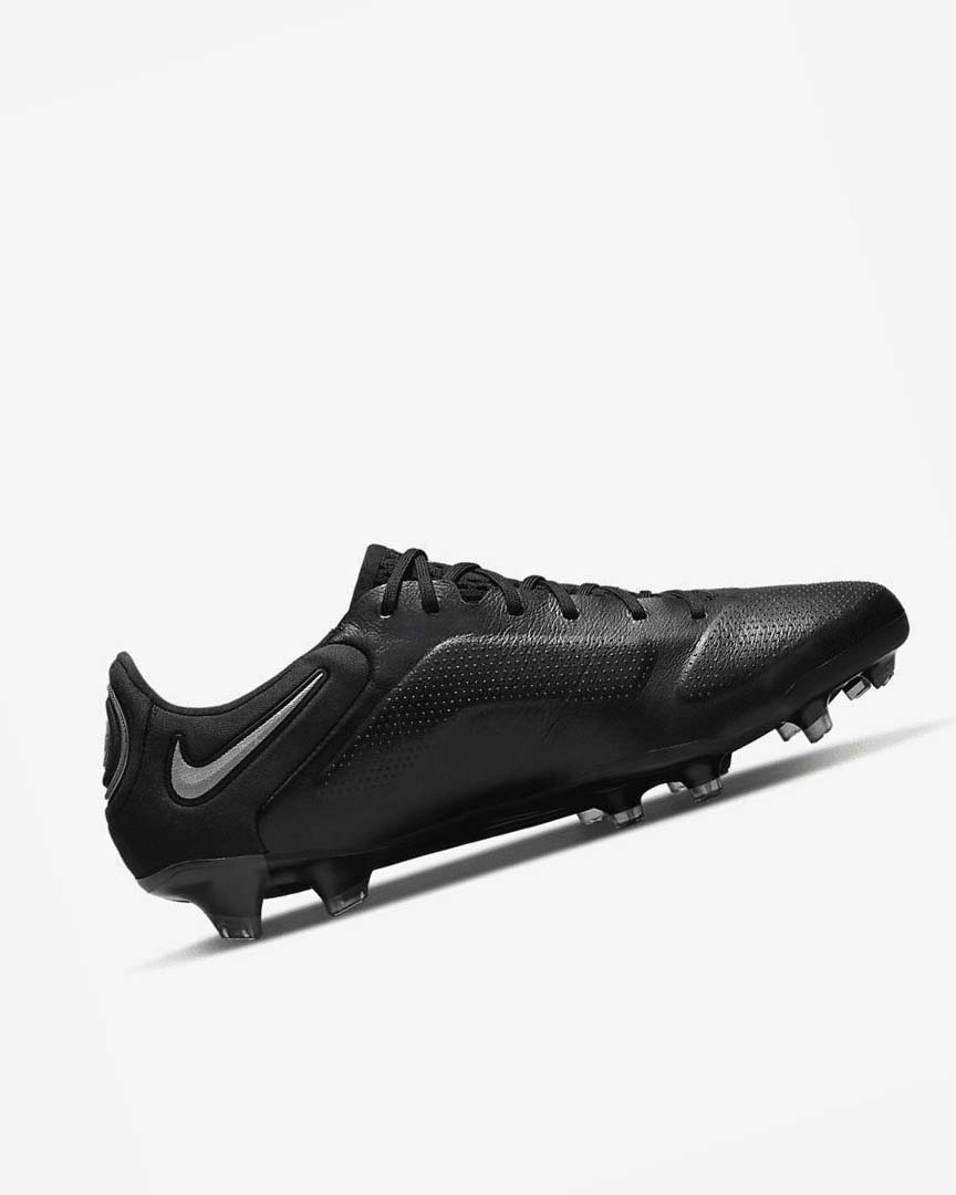 Tenis Futbol Nike Tiempo Legend 9 Elite FG Hombre Negras Gris Doradas | CR2668