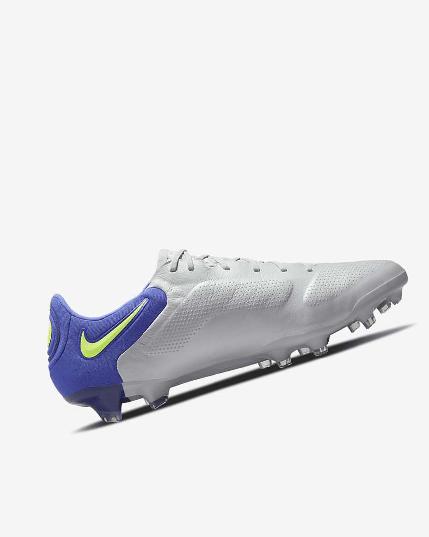 Tenis Futbol Nike Tiempo Legend 9 Elite FG Mujer Gris Azules | CR2983