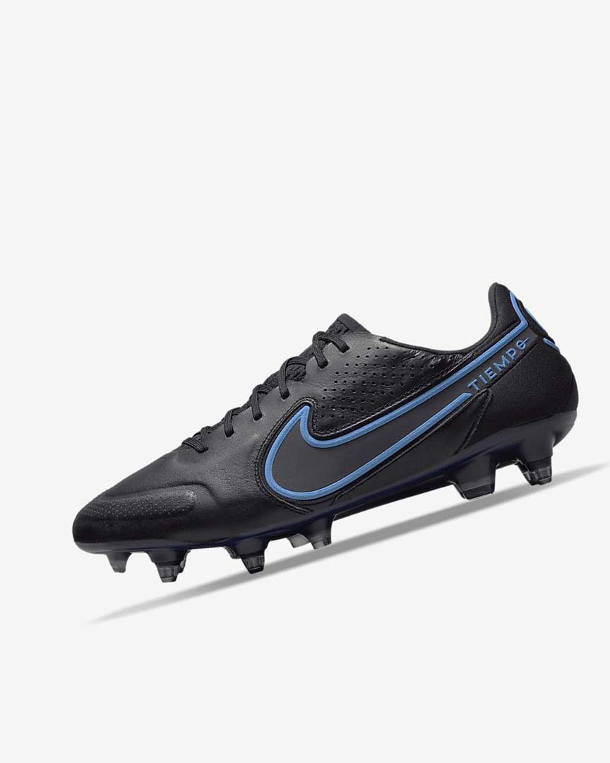 Tenis Futbol Nike Tiempo Legend 9 Elite SG-Pro AC Mujer Negras Gris Negras | CR4489