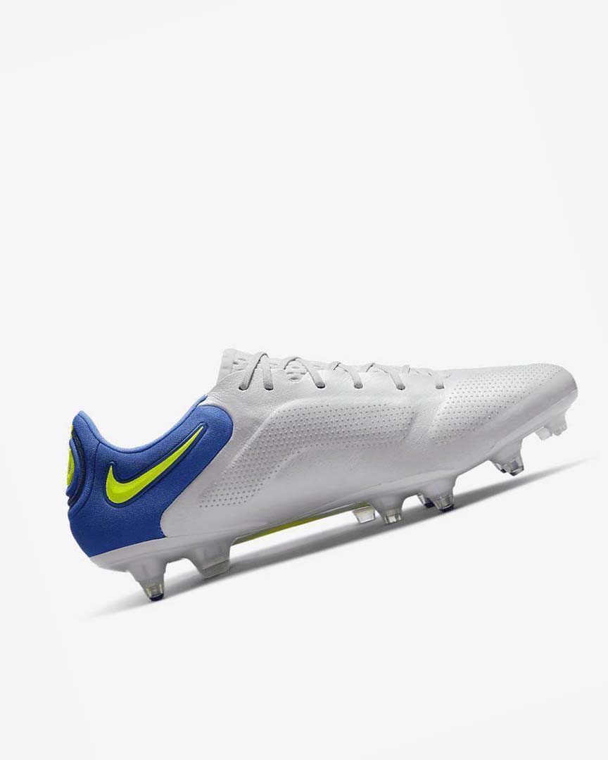 Tenis Futbol Nike Tiempo Legend 9 Elite SG-Pro AC Hombre Gris Azules | CR4895