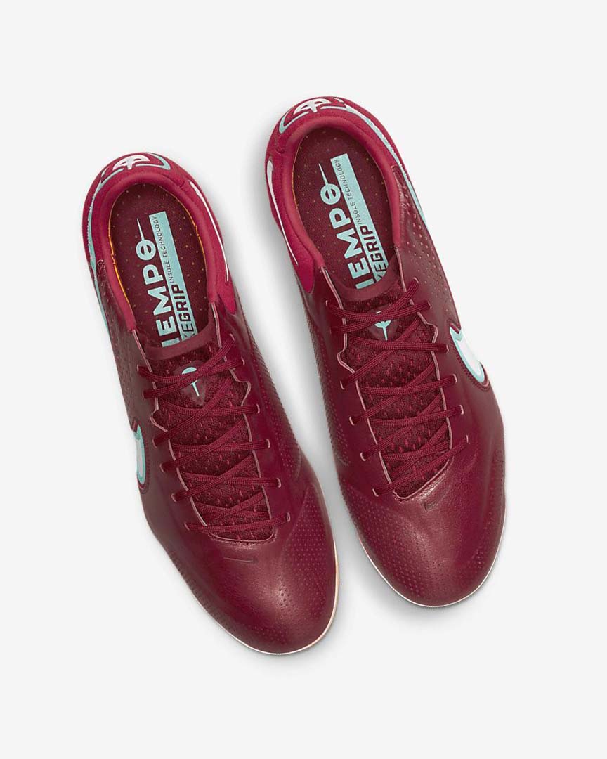 Tenis Futbol Nike Tiempo Legend 9 Elite FG Mujer Rojas Rojas Claro Blancas | CR5274