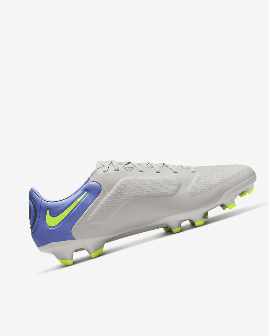 Tenis Futbol Nike Tiempo Legend 9 Pro FG Mujer Gris Azules | CR3101