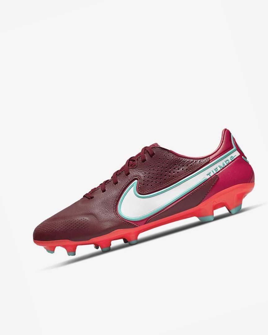 Tenis Futbol Nike Tiempo Legend 9 Pro FG Hombre Rojas Blancas | CR5056