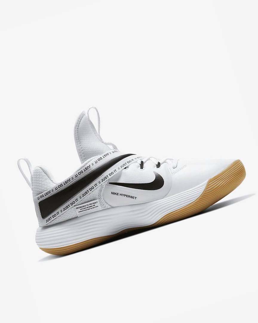 Tenis Para Voleibol Nike React HyperSet Hombre Blancas Marrones Claro Negras | CR2846