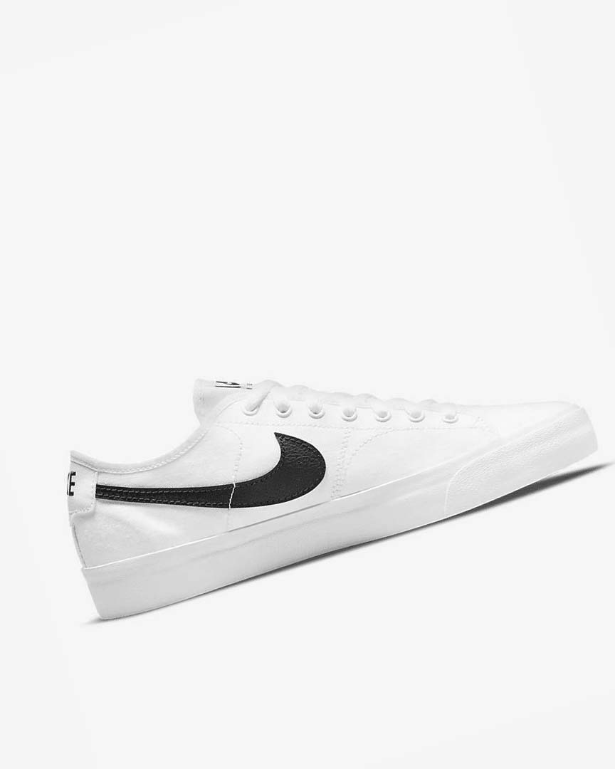 Tenis Skate Nike SB BLZR Court Hombre Blancas Blancas Negras Negras | CR2951