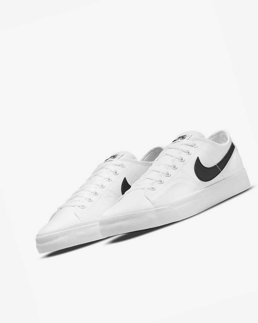 Tenis Skate Nike SB BLZR Court Hombre Blancas Blancas Negras Negras | CR2951