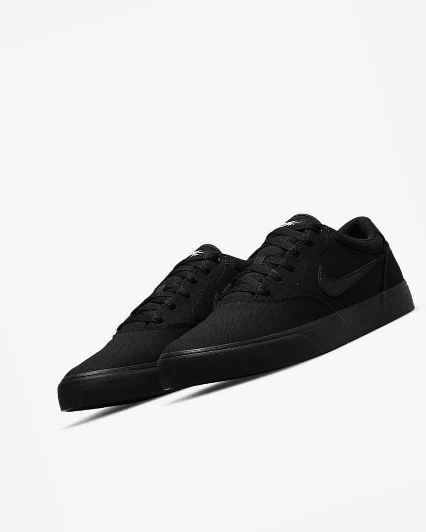 Tenis Skate Nike SB Chron 2 Canvas Hombre Negras Negras Negras | CR5173