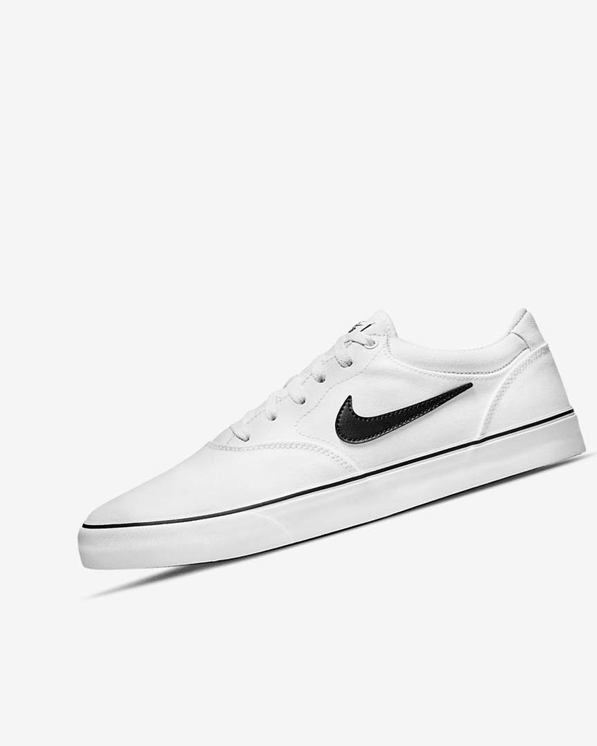 Tenis Skate Nike SB Chron 2 Canvas Mujer Blancas Blancas Negras | CR5411