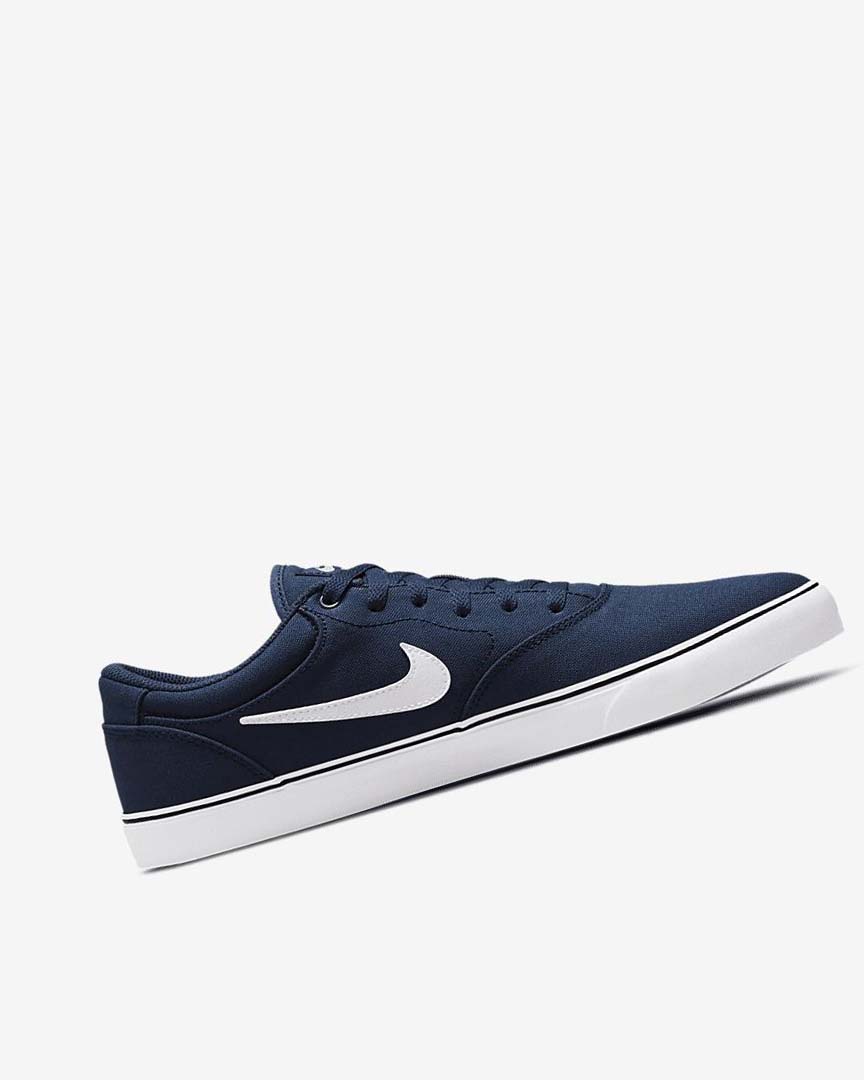 Tenis Skate Nike SB Chron 2 Canvas Mujer Azul Marino Azul Marino Negras Blancas | CR5510