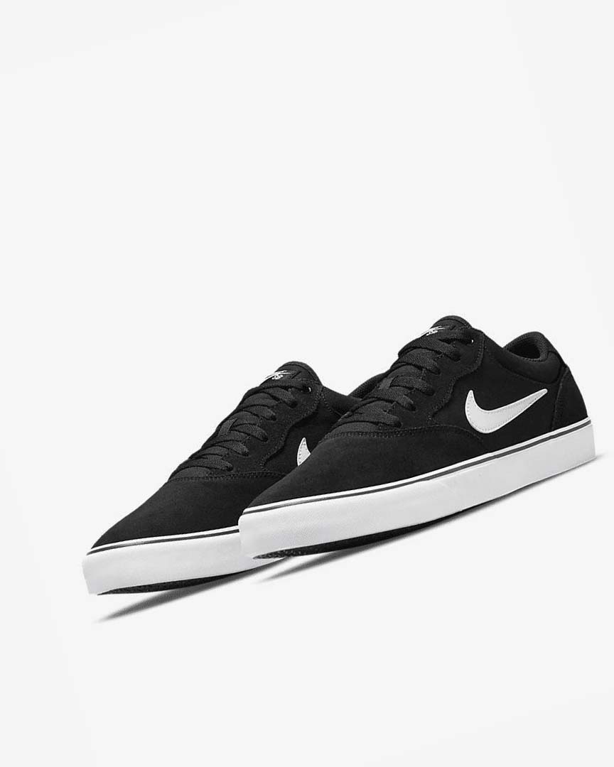 Tenis Skate Nike SB Chron 2 Hombre Negras Negras Blancas | CR2764