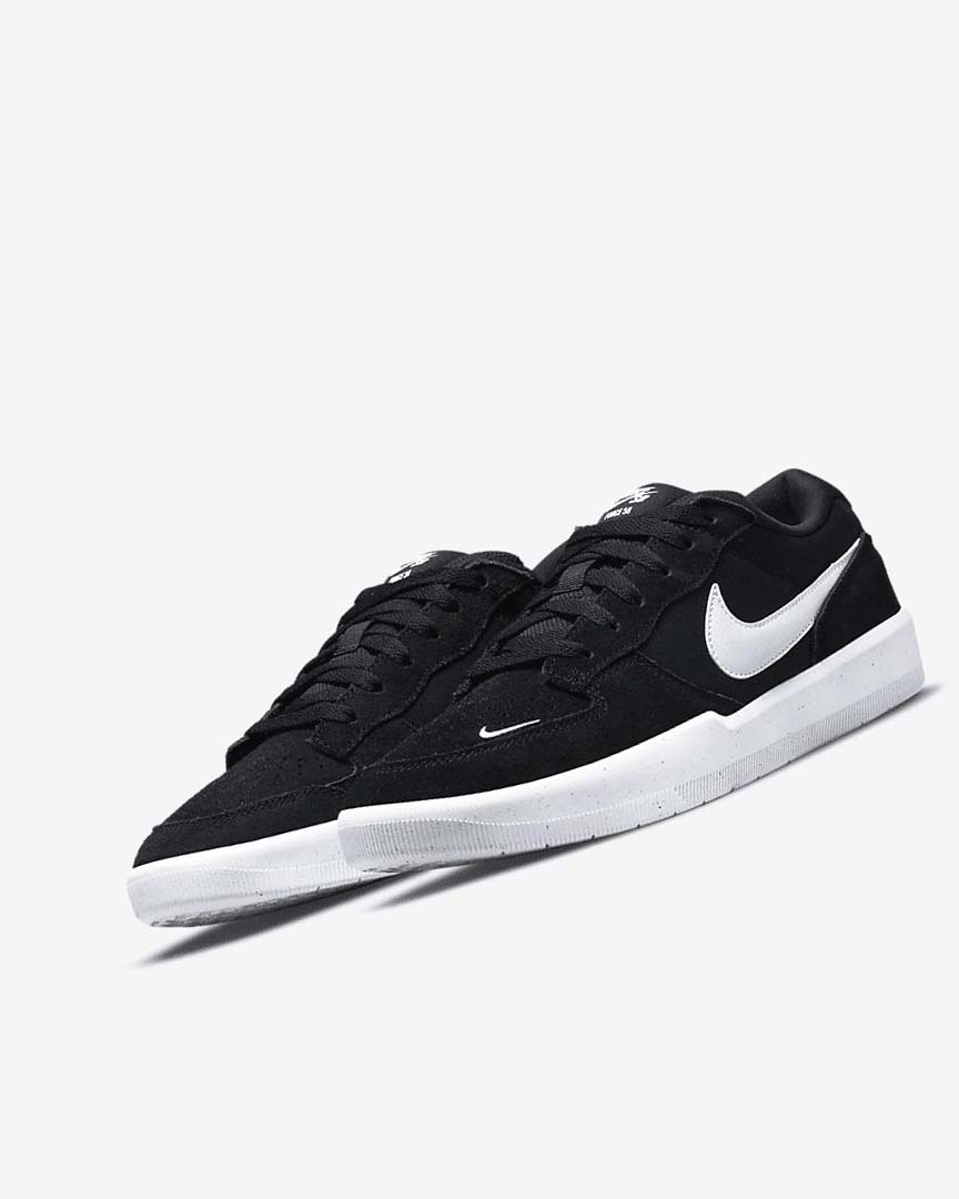 Tenis Skate Nike SB Force 58 Mujer Negras Negras Blancas | CR3046