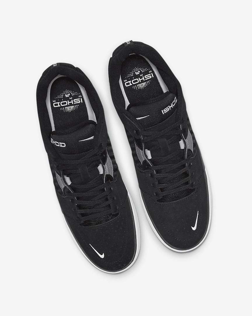 Tenis Skate Nike SB Ishod Wair Mujer Negras Gris Oscuro Negras Blancas | CR5446