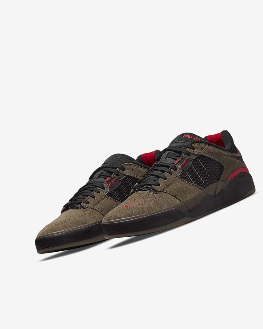 Tenis Skate Nike SB Ishod Wair Mujer Verde Oliva Claro Verde Oliva Claro Rojas Negras | CR2535