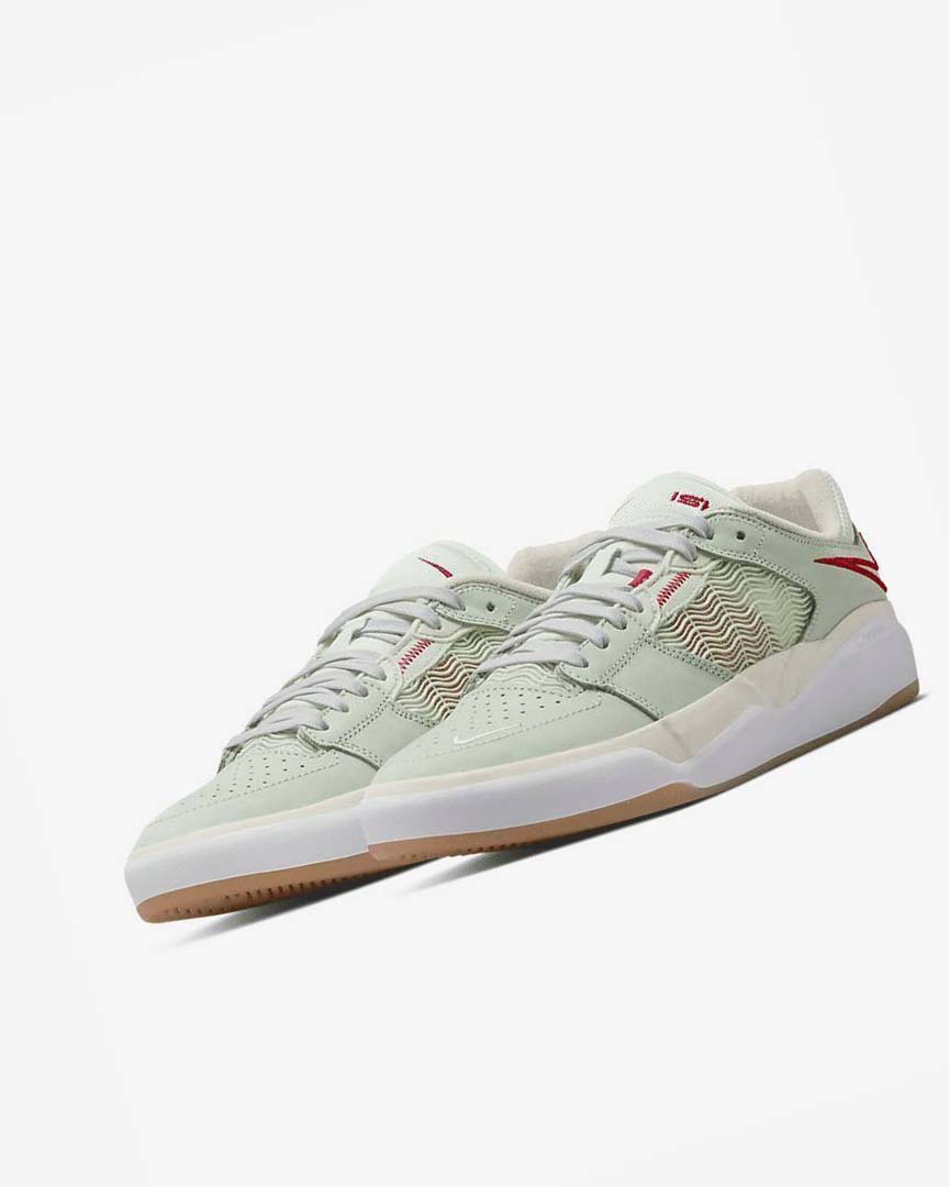 Tenis Skate Nike SB Ishod Wair Premium Hombre Verde Beige Claro Rojas | CR5163