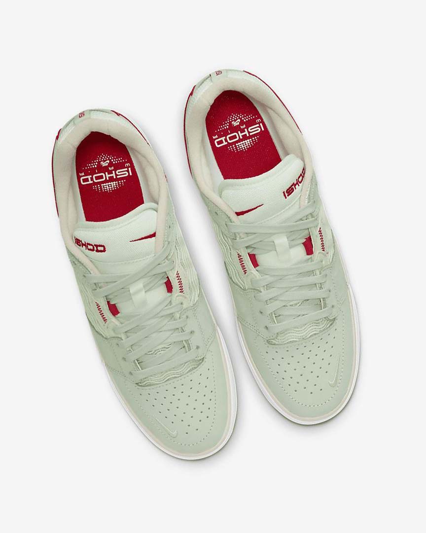 Tenis Skate Nike SB Ishod Wair Premium Mujer Verde Beige Claro Rojas | CR3229