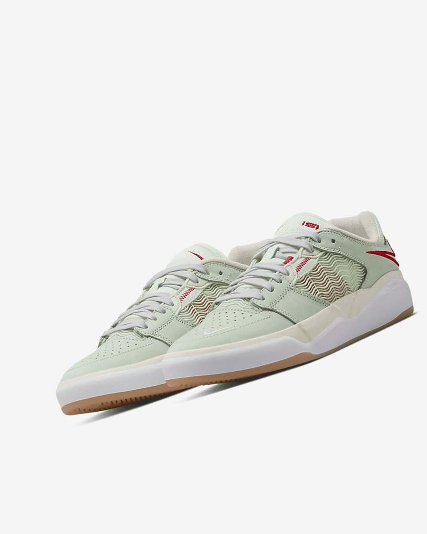 Tenis Skate Nike SB Ishod Wair Premium Mujer Verde Beige Claro Rojas | CR3229