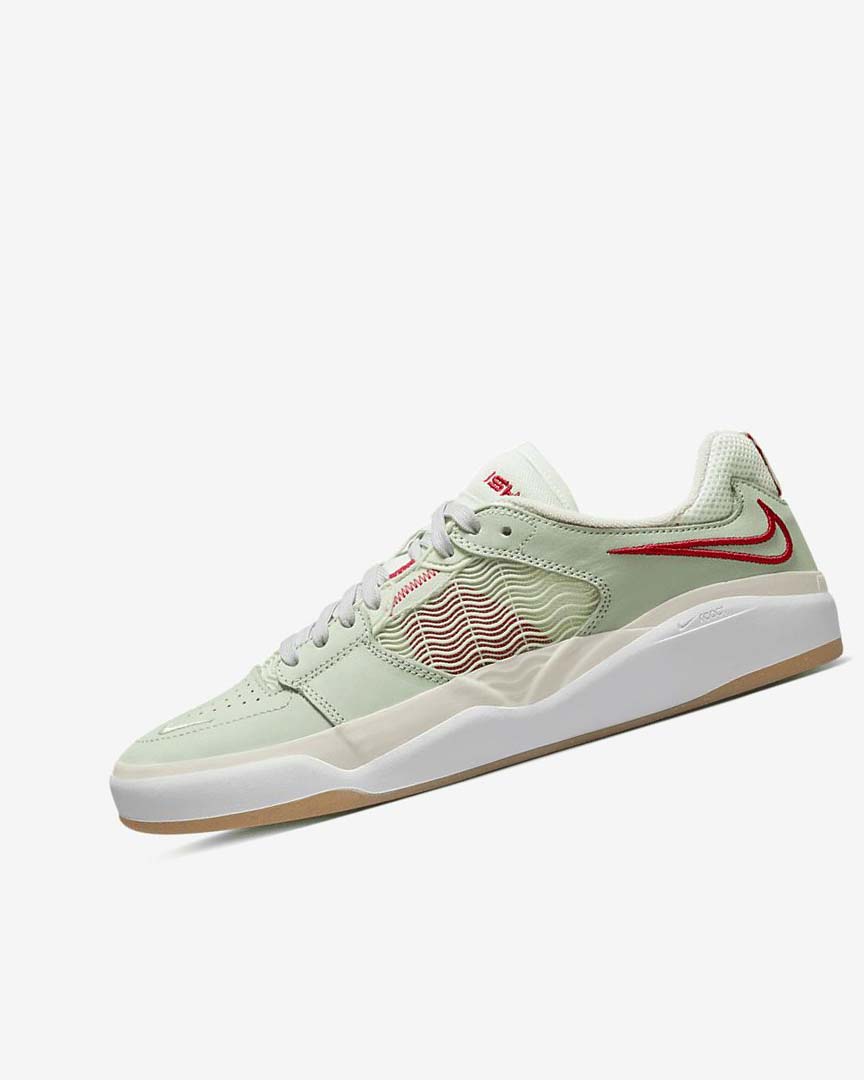 Tenis Skate Nike SB Ishod Wair Premium Mujer Verde Beige Claro Rojas | CR3229