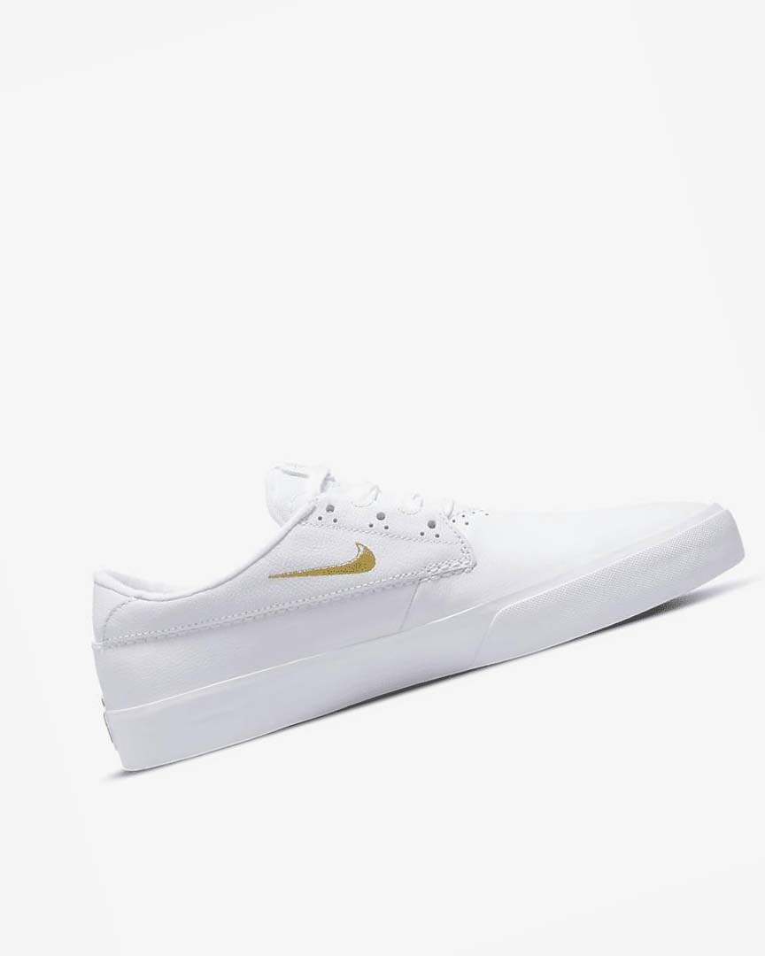 Tenis Skate Nike SB Shane PRM Hombre Blancas Blancas Blancas Metal Doradas | CR2293