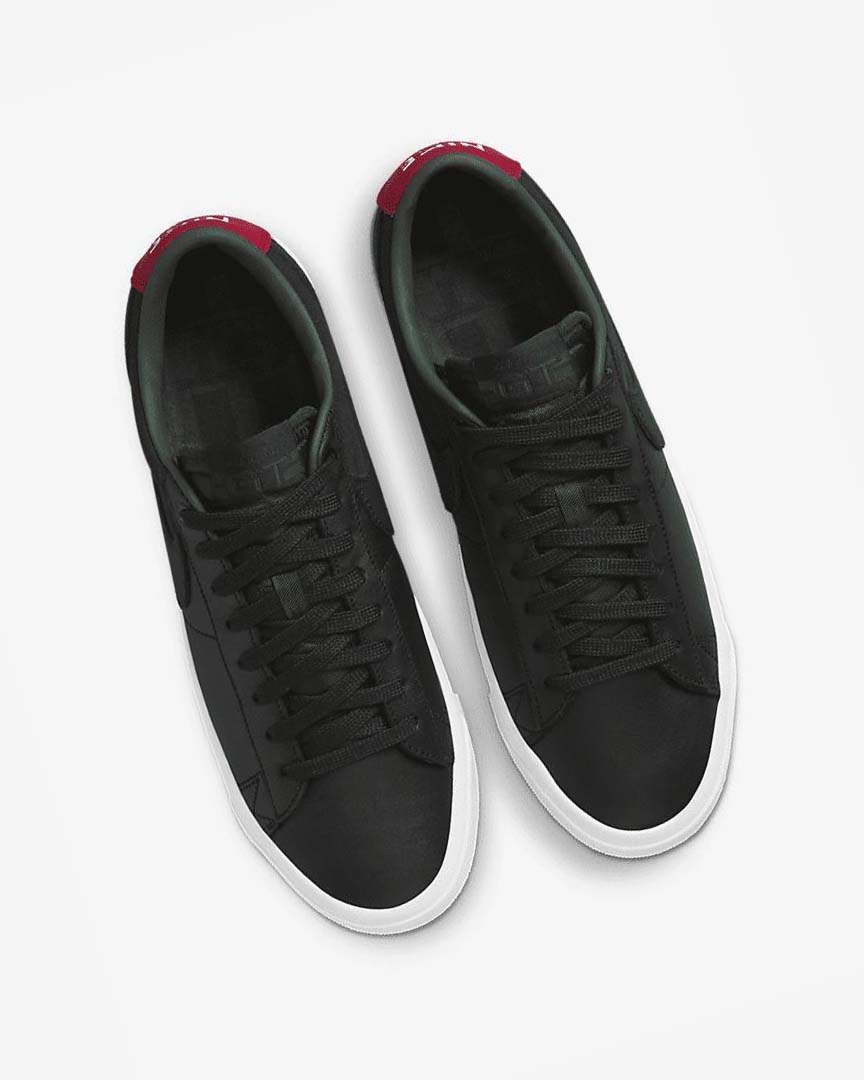 Tenis Skate Nike SB Zoom Blazer Low Pro GT Premium Hombre Negras Rojas Negras | CR3142