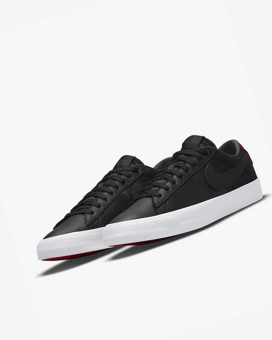 Tenis Skate Nike SB Zoom Blazer Low Pro GT Premium Hombre Negras Rojas Negras | CR3142