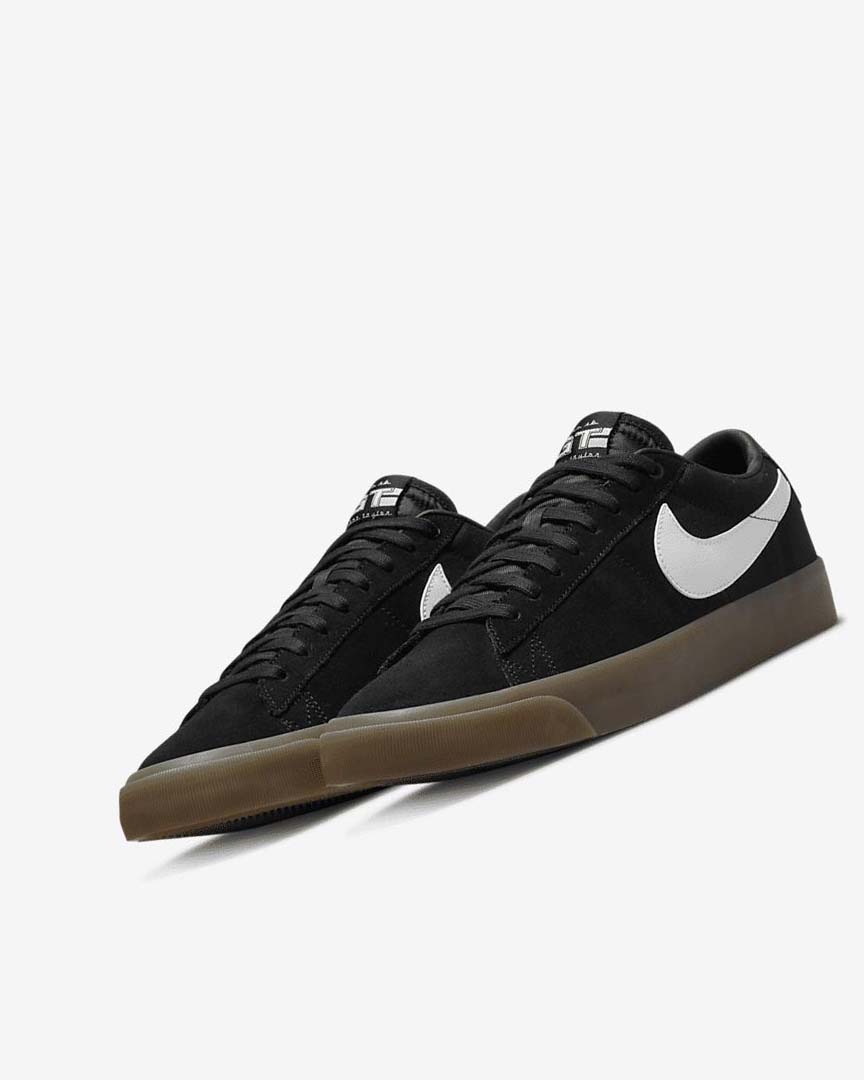 Tenis Skate Nike SB Zoom Blazer Low Pro GT Mujer Negras Negras Blancas Blancas | CR4756