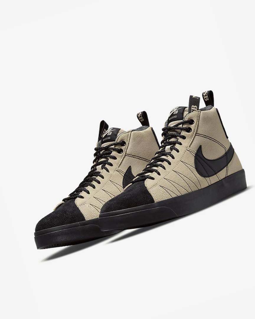 Tenis Skate Nike SB Zoom Blazer Mid PRM Hombre Naranjas Negras | CR1131