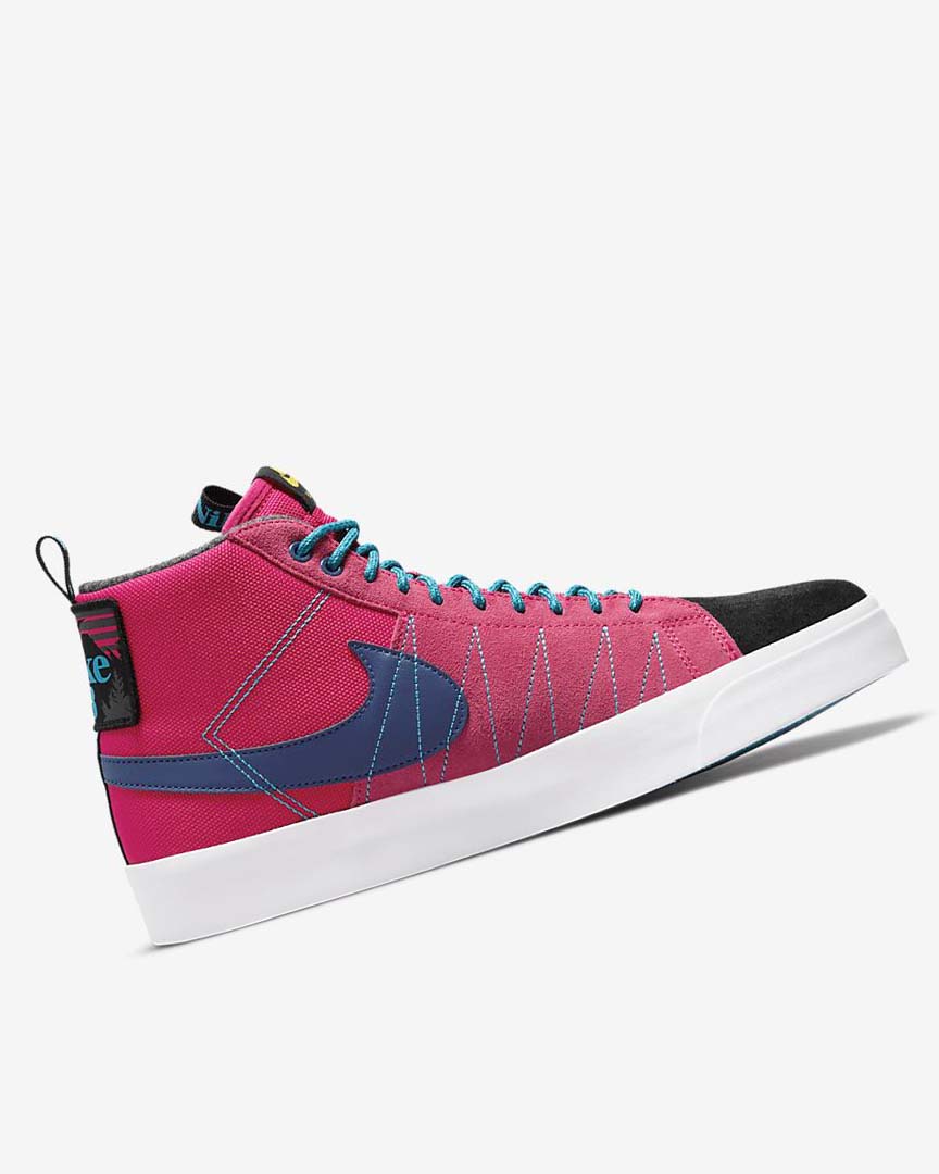 Tenis Skate Nike SB Zoom Blazer Mid PRM Mujer Rosas Azules Azul Real Oscuro Azules | CR2673