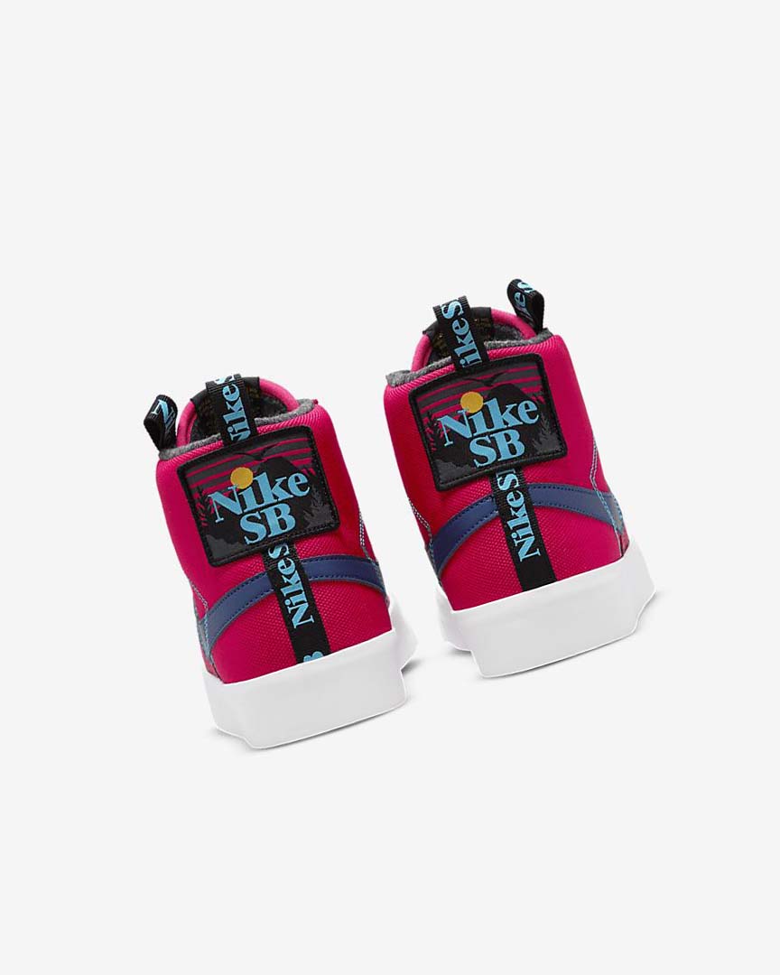 Tenis Skate Nike SB Zoom Blazer Mid PRM Mujer Rosas Azules Azul Real Oscuro Azules | CR2673