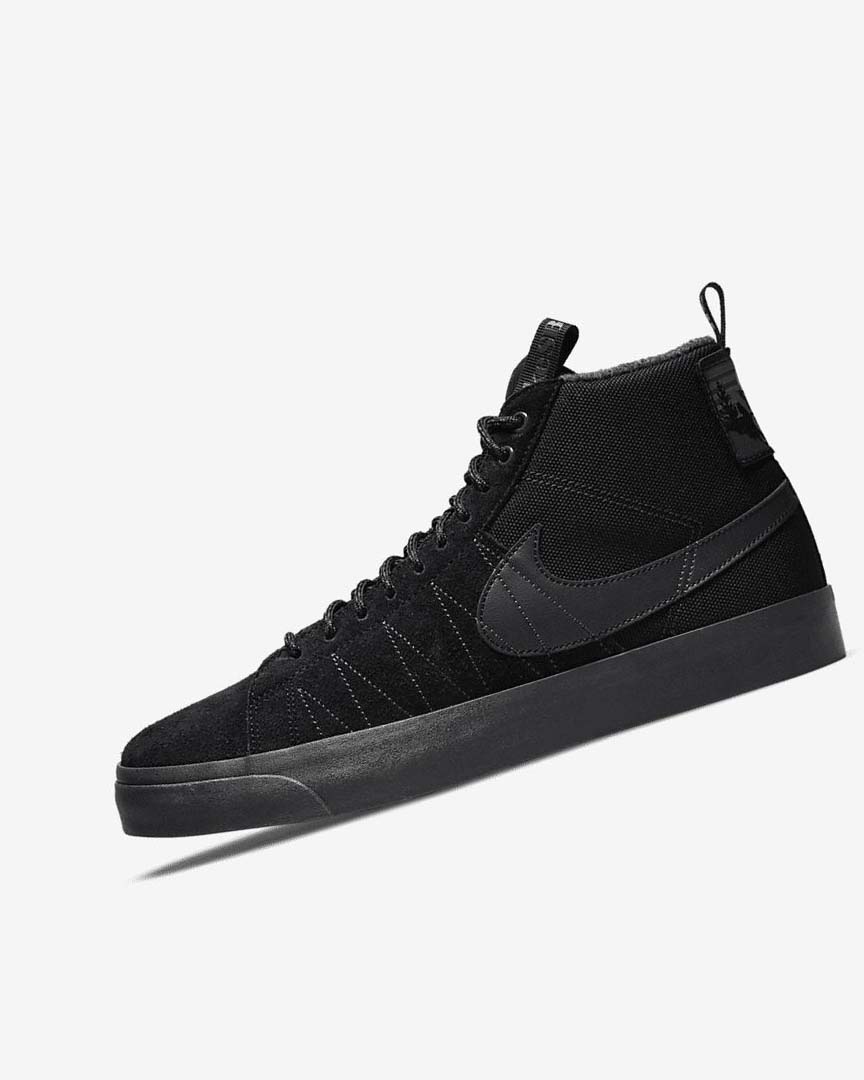 Tenis Skate Nike SB Zoom Blazer Mid PRM Mujer Negras Gris Oscuro Negras Negras | CR4592