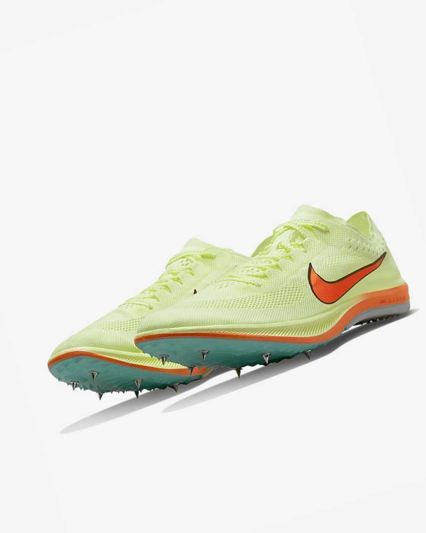 Tenis Spikes Nike ZoomX Dragonfly Hombre Amarillo Naranjas Turquesa | CR5232