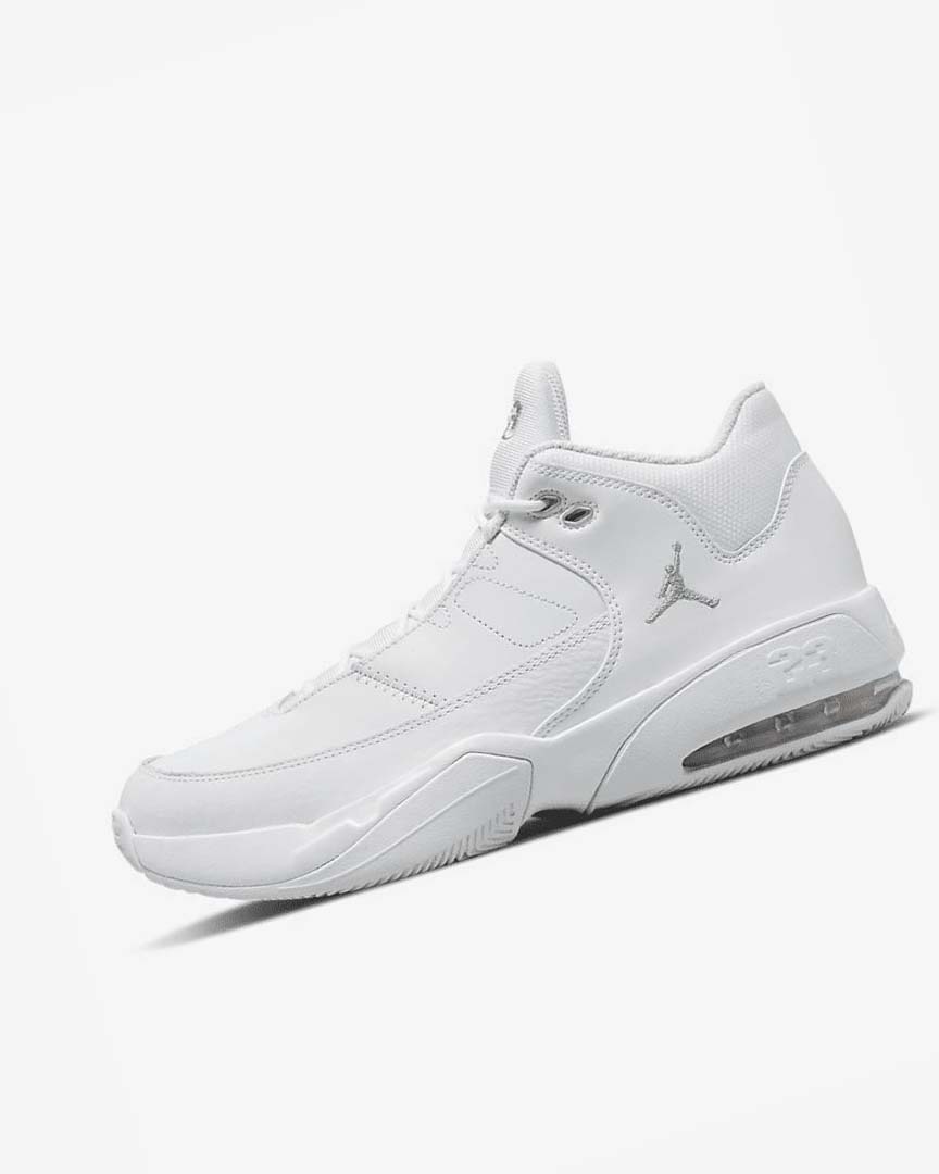 Zapatillas Baloncesto Nike Jordan Max Aura 3 Hombre Blancas Blancas Metal Plateadas | CR1106