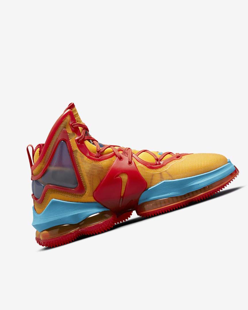 Zapatillas Baloncesto Nike LeBron 19 Mujer Naranjas Doradas Rojas Azules Claro | CR5253