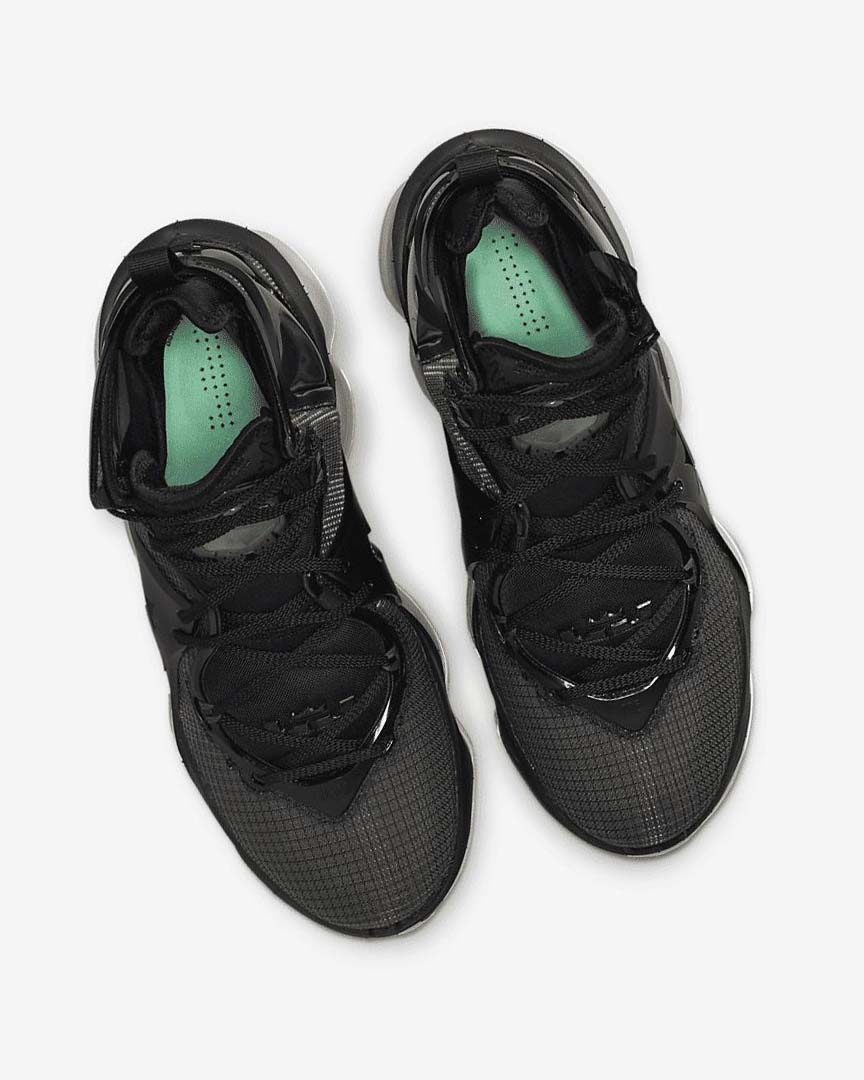 Zapatillas Baloncesto Nike LeBron 19 Mujer Negras Gris Oscuro Verde | CR5412