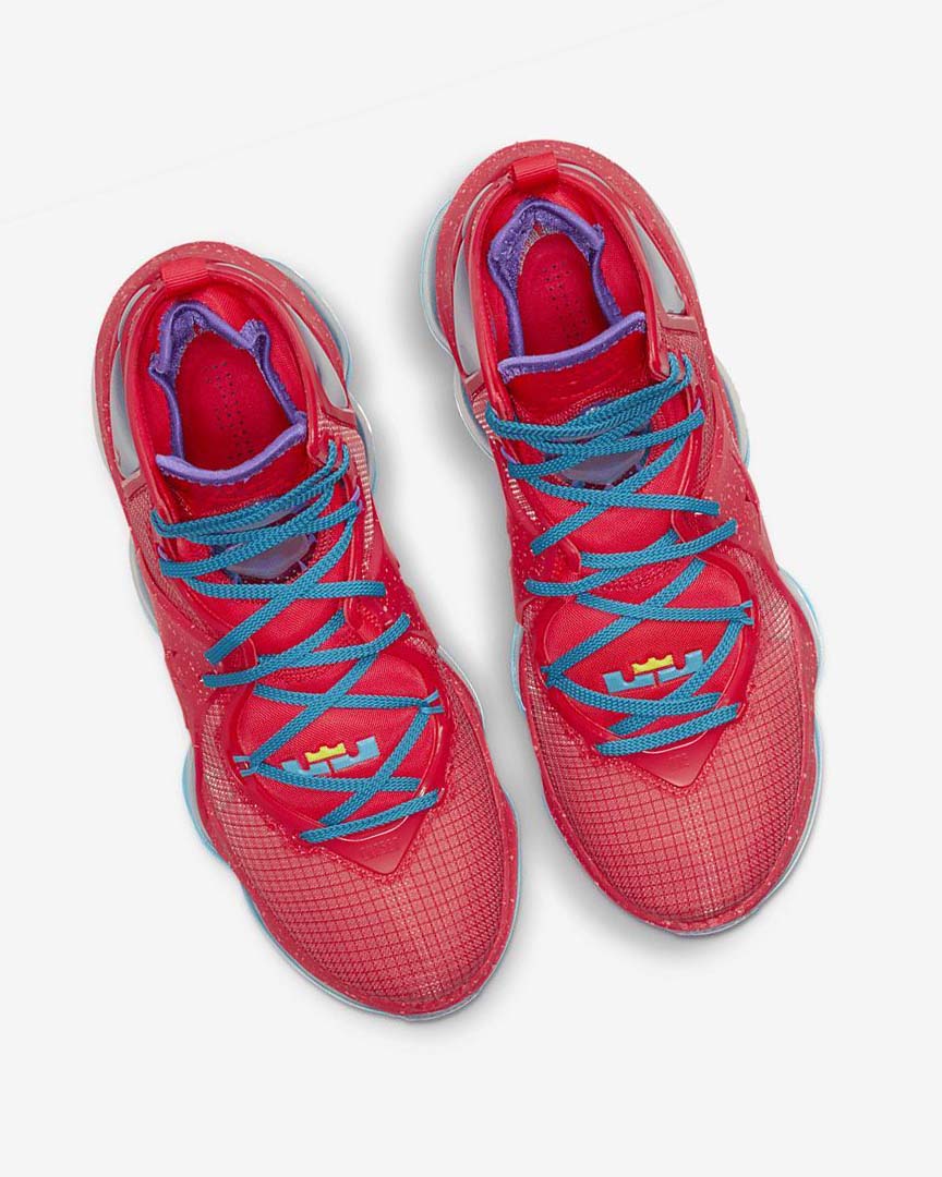 Zapatillas Baloncesto Nike LeBron 19 Mujer Rojas Azules Moradas Rojas | CR5414